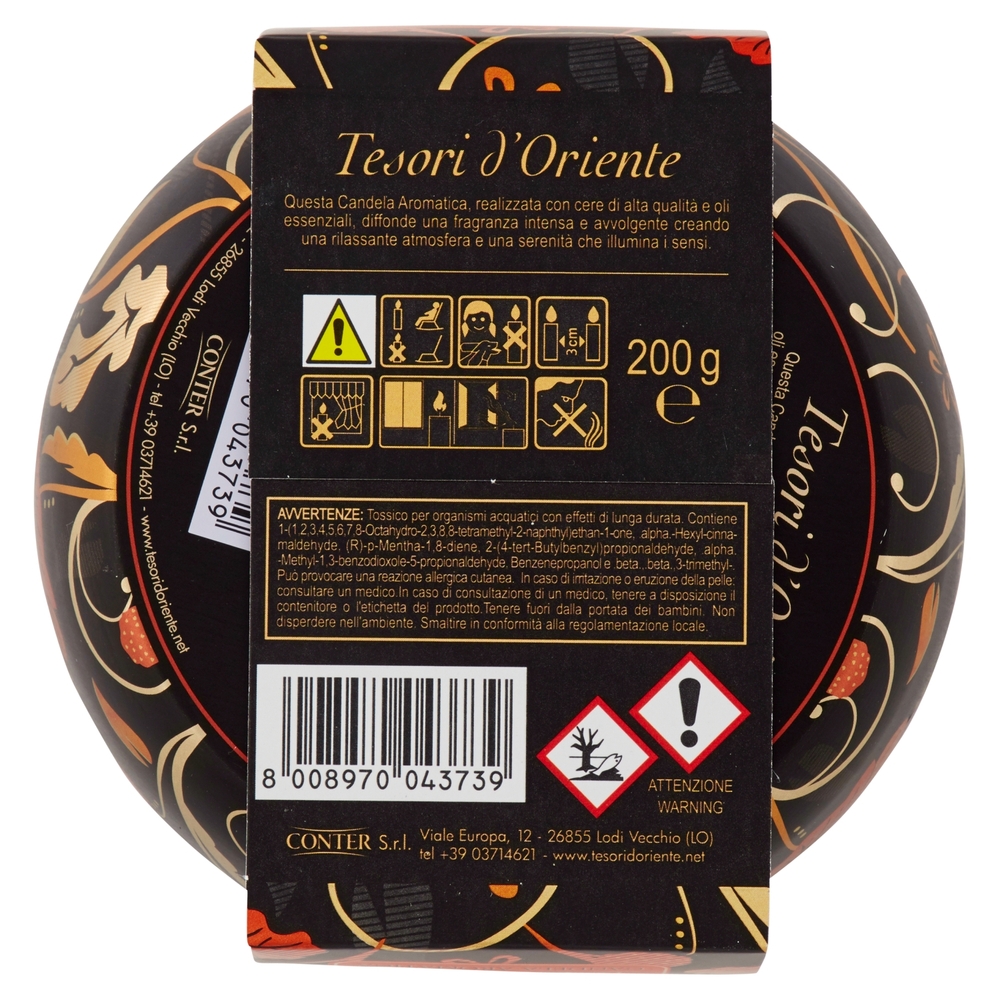Tesori d'Oriente Japanese Rituals Candela Aromatica 200 g